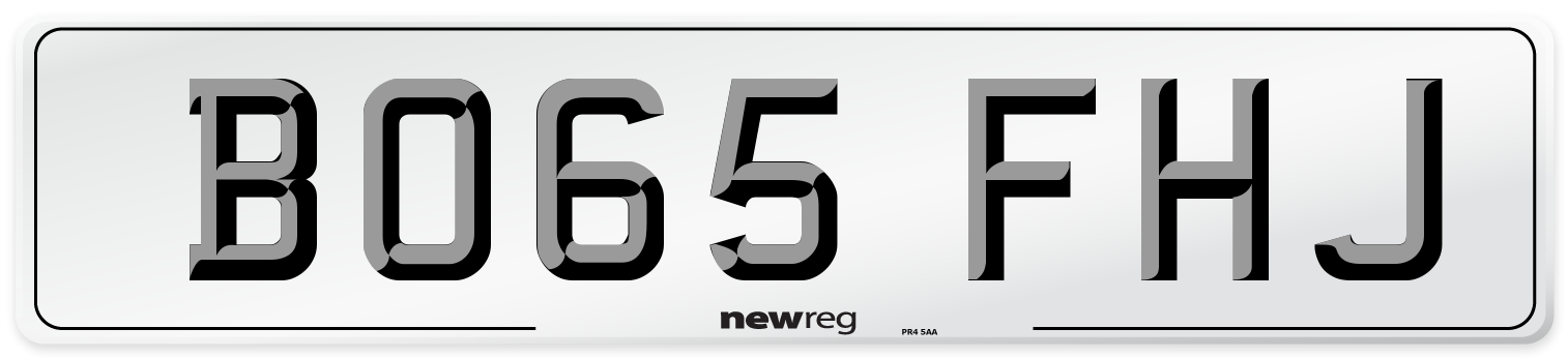 BO65 FHJ Number Plate from New Reg
